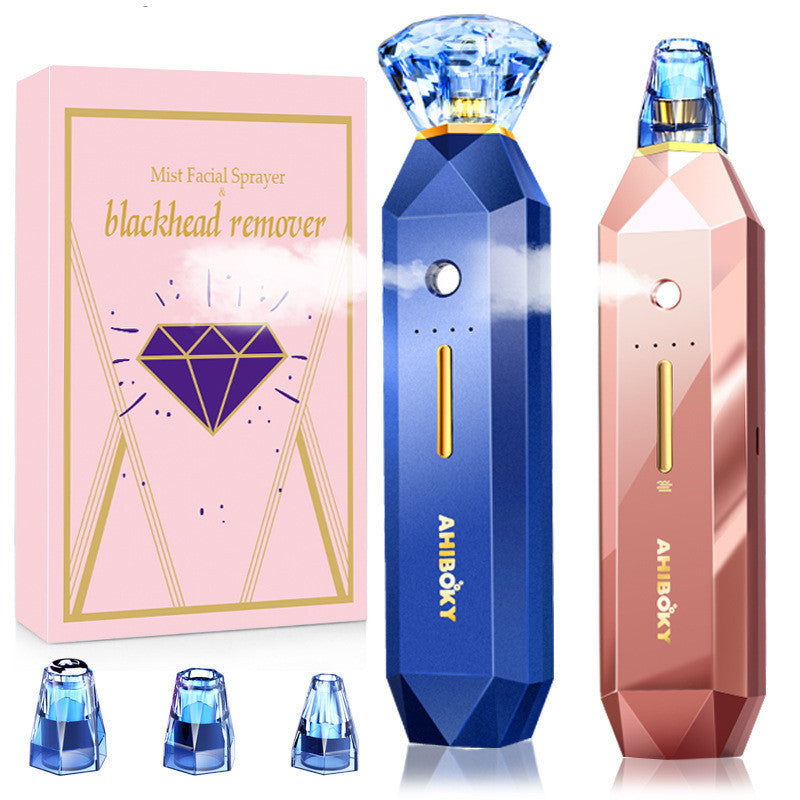 2-in-1 Blackhead Remover & Facial Steamer – Pore Vacuum with Hydrating Mist for Deep Skin Cleansing