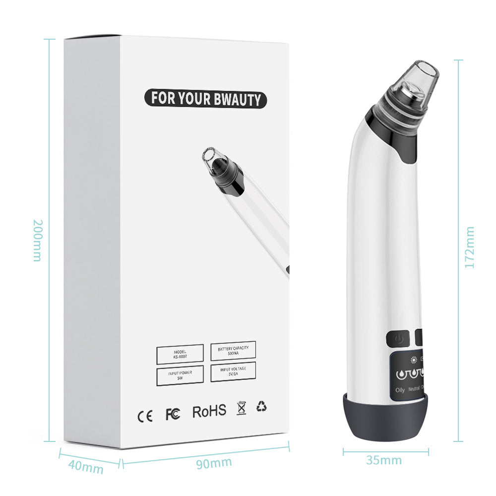 Electric Blackhead Remover & Facial Pore Vacuum – Skin Scrubber & Acne Cleaner Tool