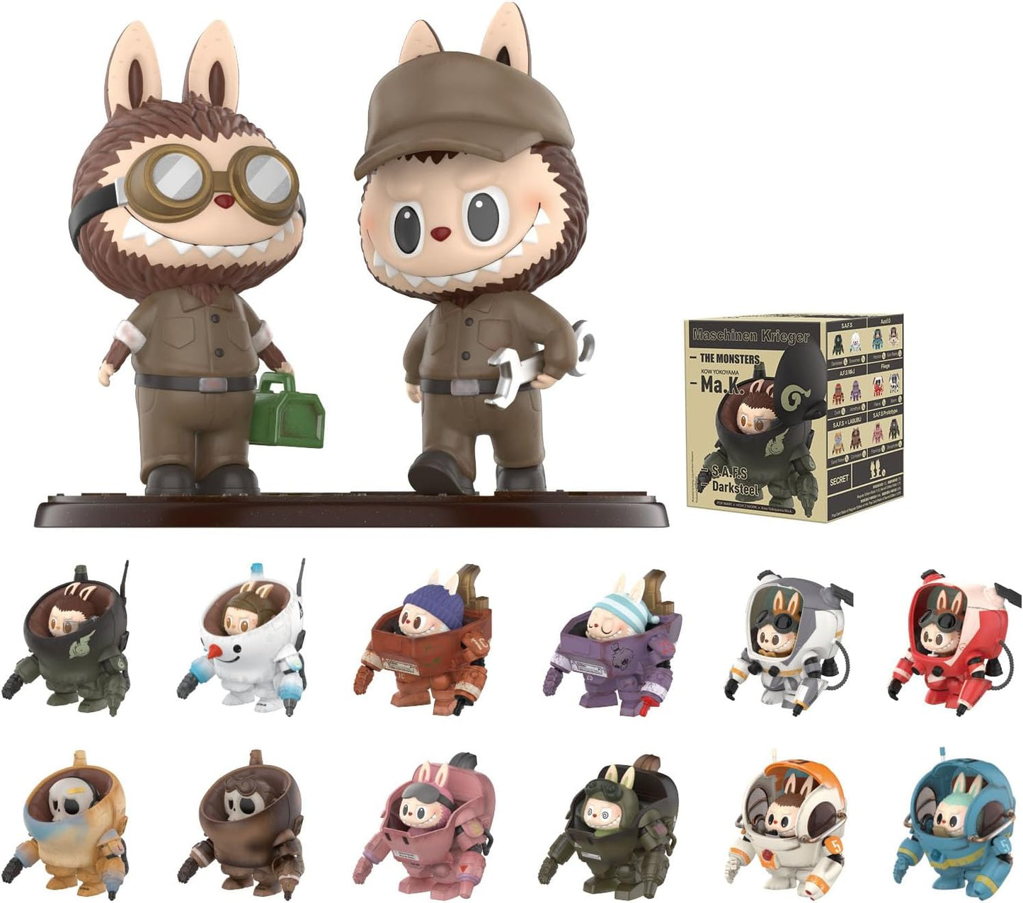POP MART The Monsters x Kow Yokoyama Ma.K. Blind Box Figure – Random Collectible Art Toy, Designer Desk Décor (1PC)