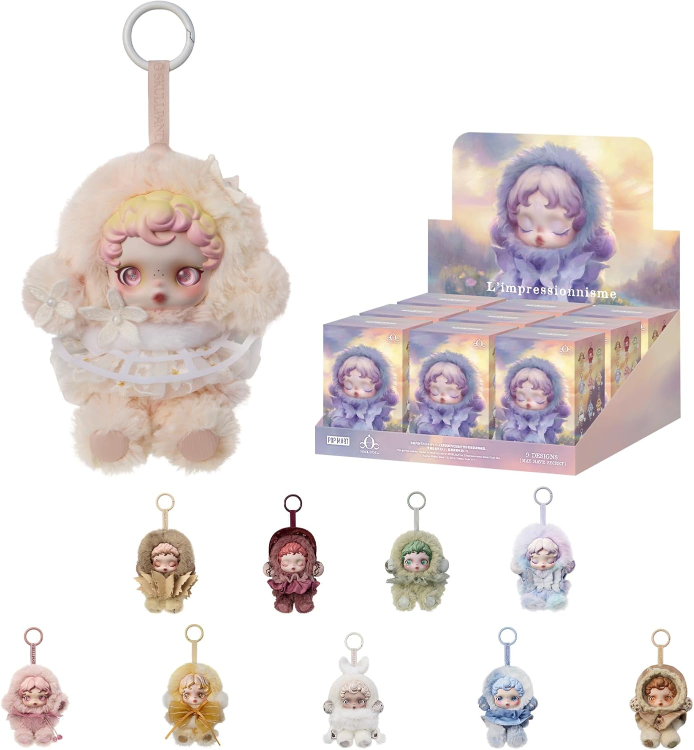 Discover the Excitement of SKULLPANDA L’Impressionnisme Series Plush Doll - Collectible Blind Box Figures for Home Decor and Perfect Gifts for All Occasions