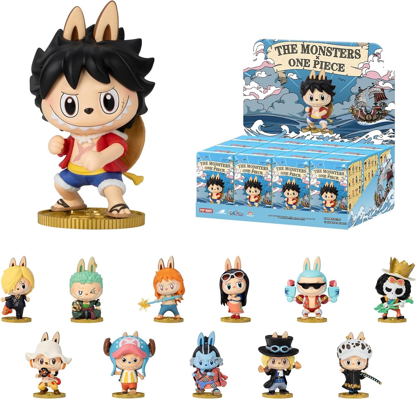 Unleash Your Imagination with the Monsters × One Piece Series Blind Box Figures - Collectible Toys for Kids and Home Décor!