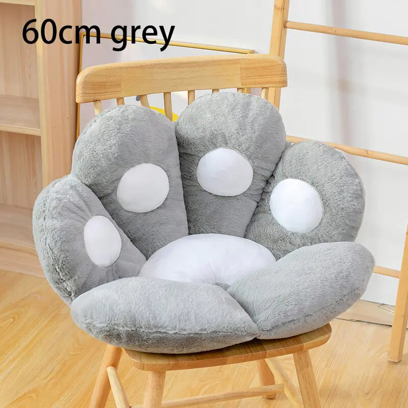 Cat Bear Paw Plush Seat Cushion - Indoor Floor Stuffed Sofa Decor Pill