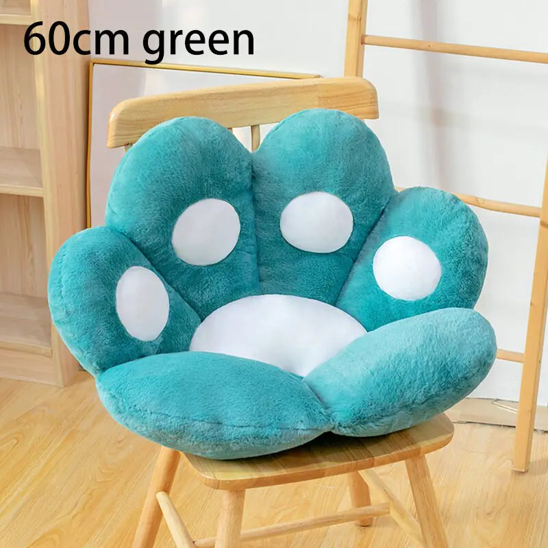 Cat Bear Paw Plush Seat Cushion - Indoor Floor Stuffed Sofa Decor Pill