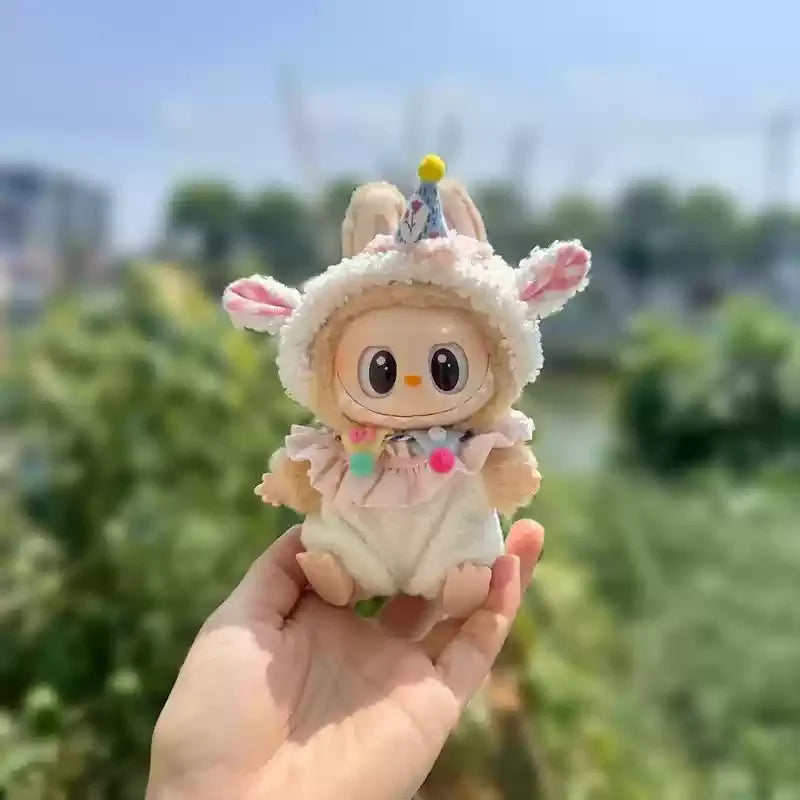 Labubu Plush Doll Set – Cute Monkey, Shark, Dinosaur & More (Keychain Soft Toy)