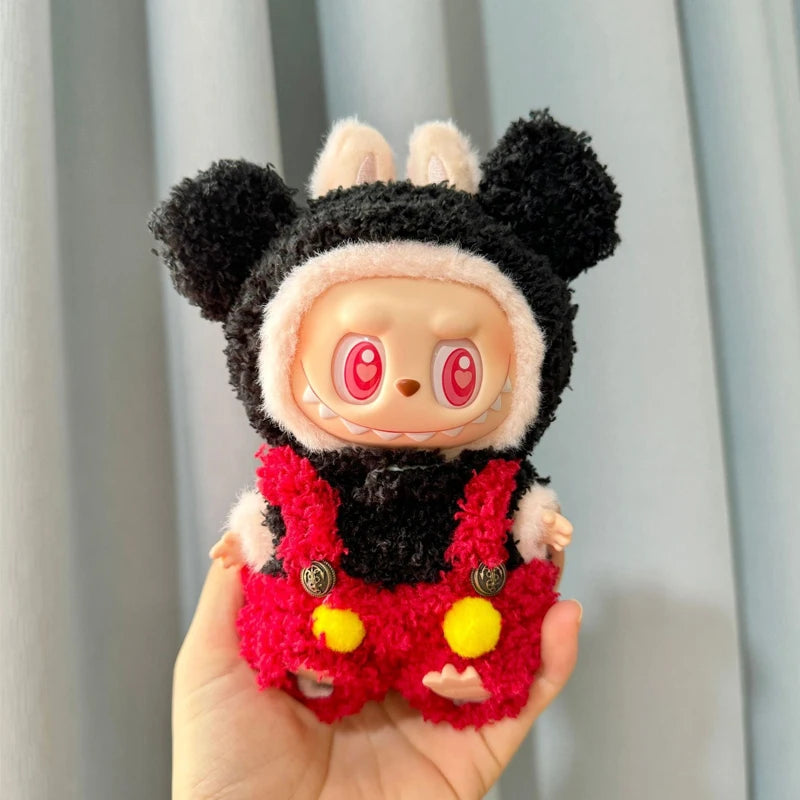 Cute Labubu Doll Clothes & Accessories – Fits 15–17cm Dolls | Bee, Dinosaur, Shark, Baby Styles & More