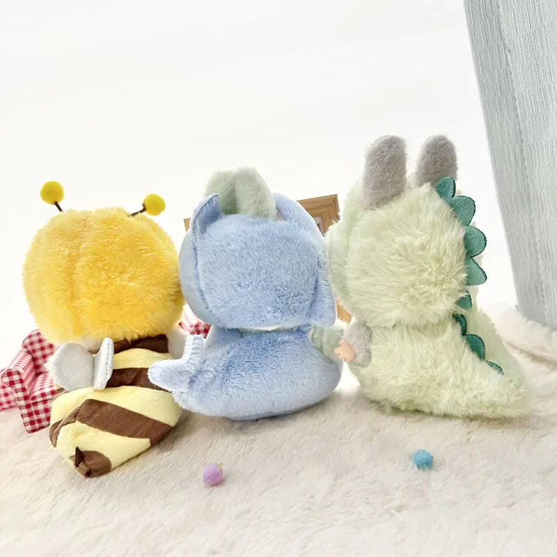 Labubu Plush Doll Set – Cute Monkey, Shark, Dinosaur & More (Keychain Soft Toy)