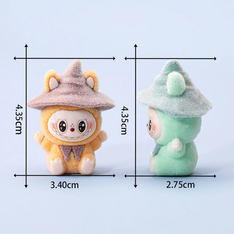 Lububu Kawaii Anime Flocked Figure – Random Blind Box Collectible Desk Toy (1PC)