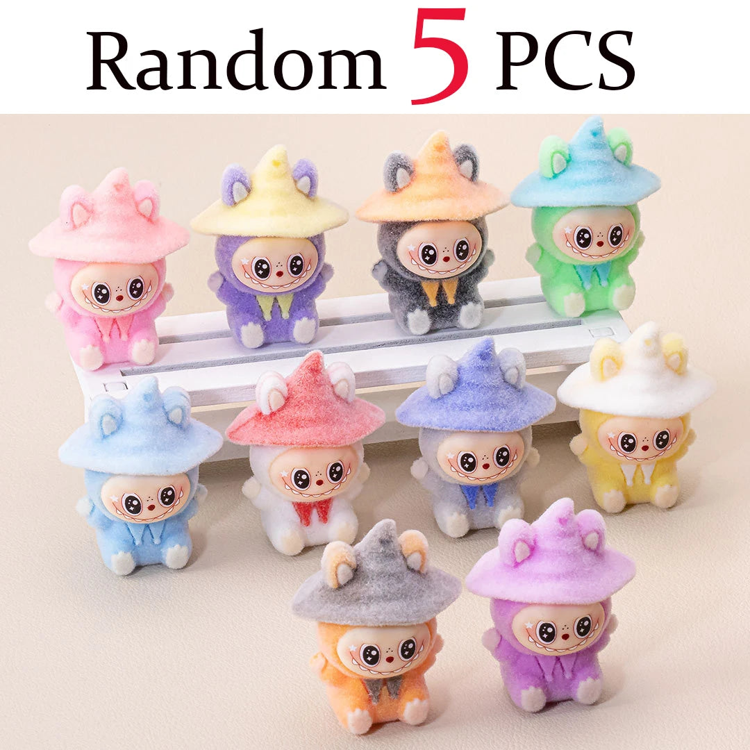 Lububu Kawaii Anime Flocked Figure – Random Blind Box Collectible Desk Toy (1PC)