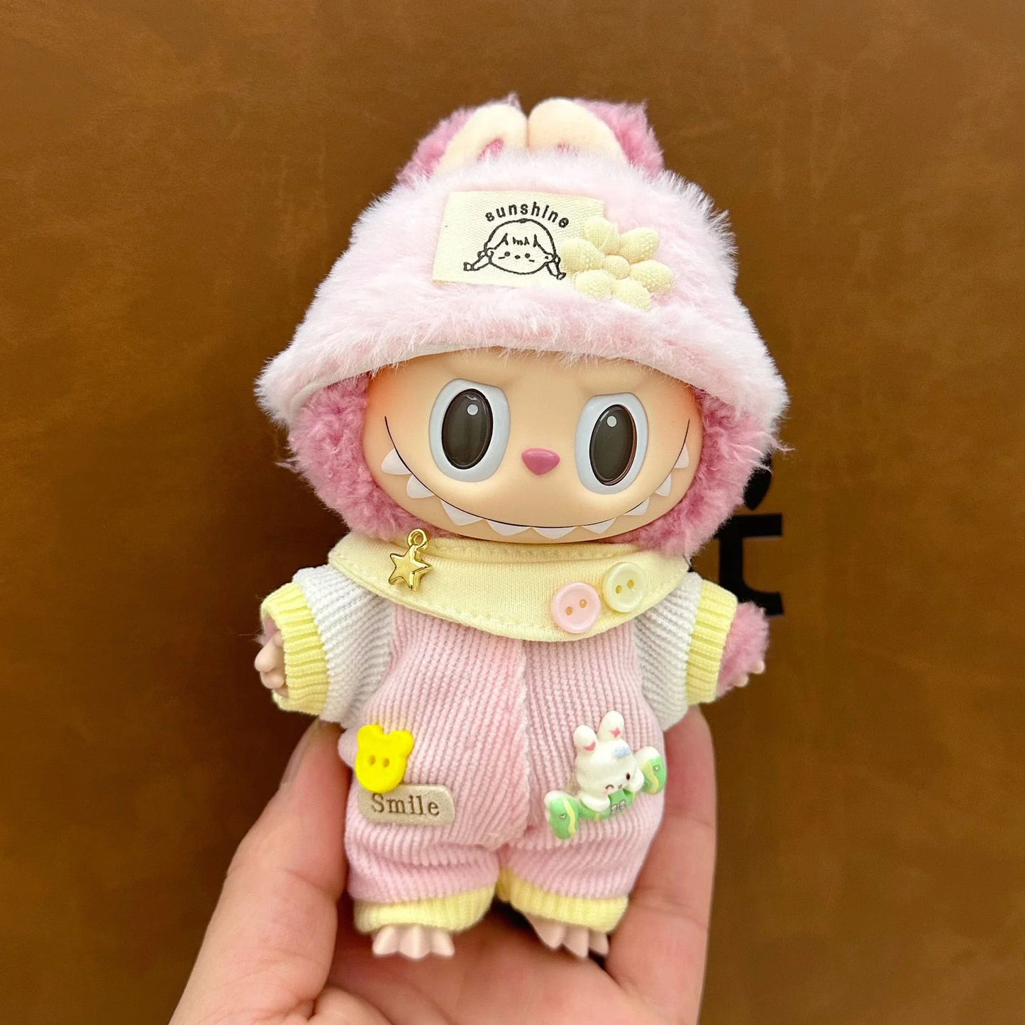 Cute Labubu Doll Clothes & Accessories – Fits 15–17cm Dolls | Bee, Dinosaur, Shark, Baby Styles & More