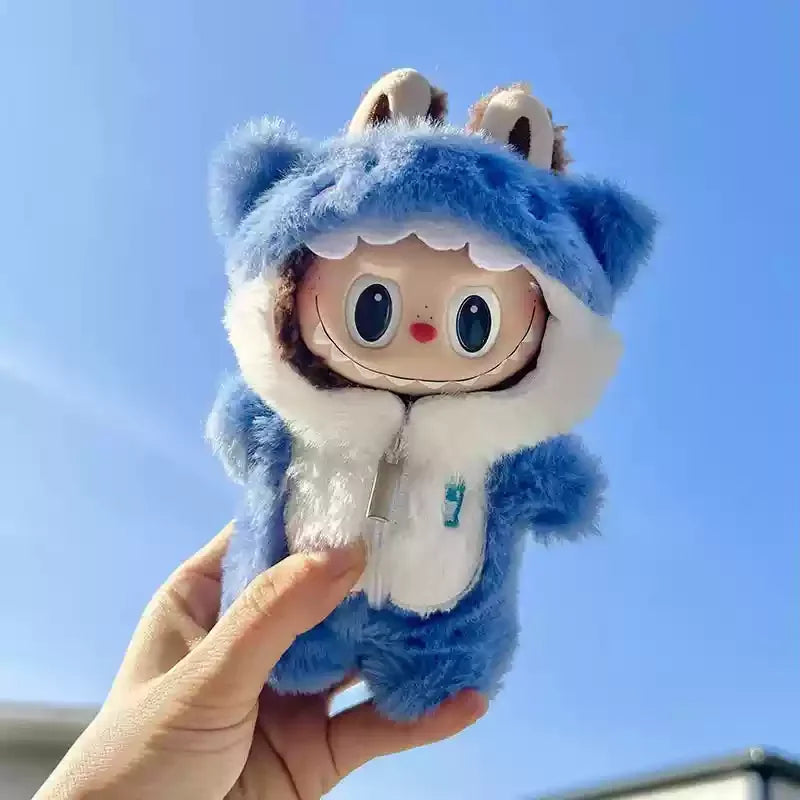 Labubu Plush Doll Set – Cute Monkey, Shark, Dinosaur & More (Keychain Soft Toy)