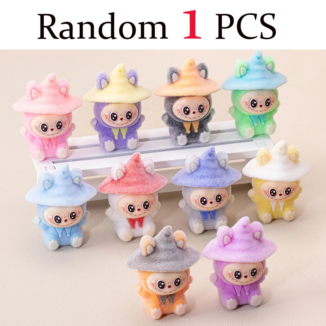 Lububu Kawaii Anime Flocked Figure – Random Blind Box Collectible Desk Toy (1PC)