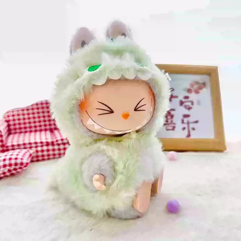 Labubu Plush Doll Set – Cute Monkey, Shark, Dinosaur & More (Keychain Soft Toy)