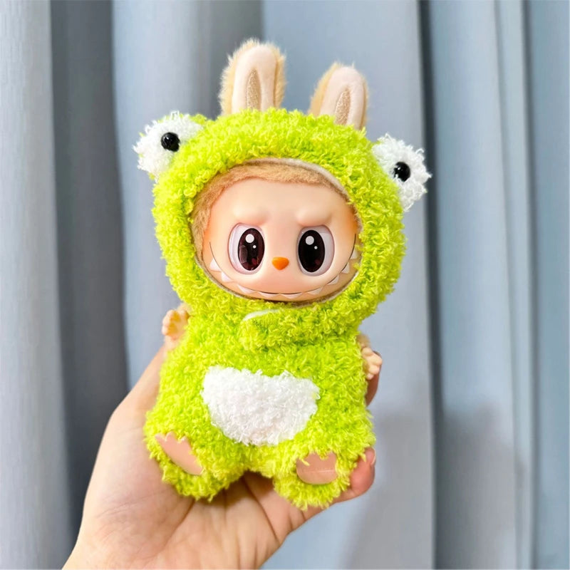 Cute Labubu Doll Clothes & Accessories – Fits 15–17cm Dolls | Bee, Dinosaur, Shark, Baby Styles & More