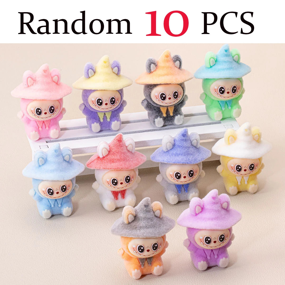 Lububu Kawaii Anime Flocked Figure – Random Blind Box Collectible Desk Toy (1PC)