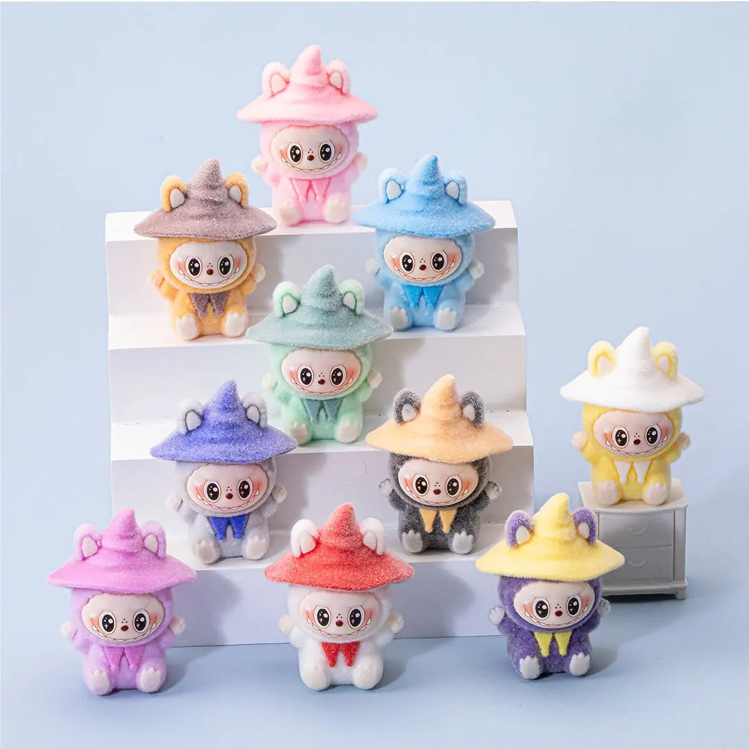 Lububu Kawaii Anime Flocked Figure – Random Blind Box Collectible Desk Toy (1PC)
