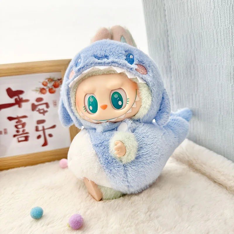 Cute Labubu Doll Clothes & Accessories – Fits 15–17cm Dolls | Bee, Dinosaur, Shark, Baby Styles & More