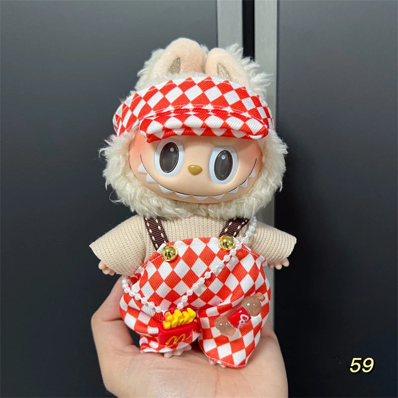 Cute Labubu Doll Clothes & Accessories – Fits 15–17cm Dolls | Bee, Dinosaur, Shark, Baby Styles & More