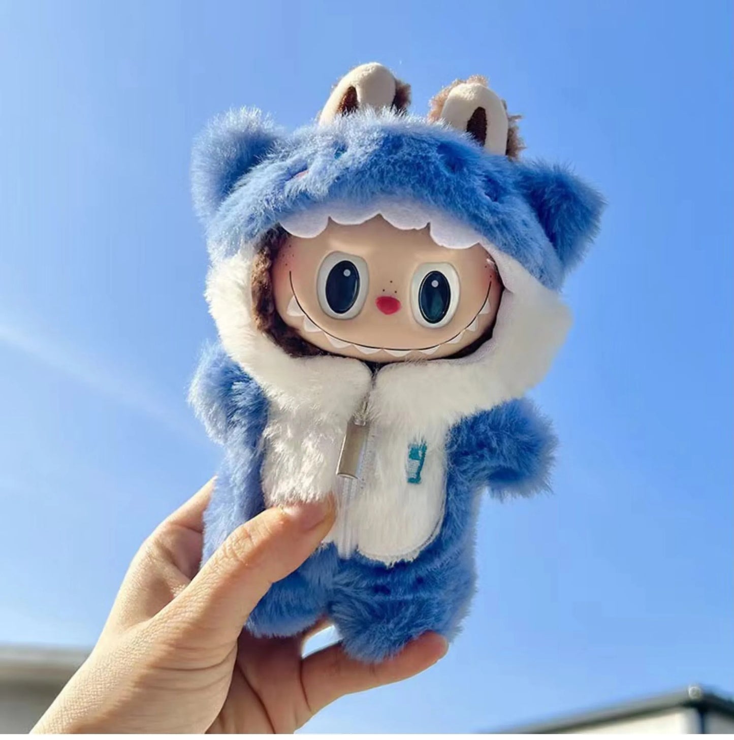 Labubu Plush Doll Set – Cute Monkey, Shark, Dinosaur & More (Keychain Soft Toy)