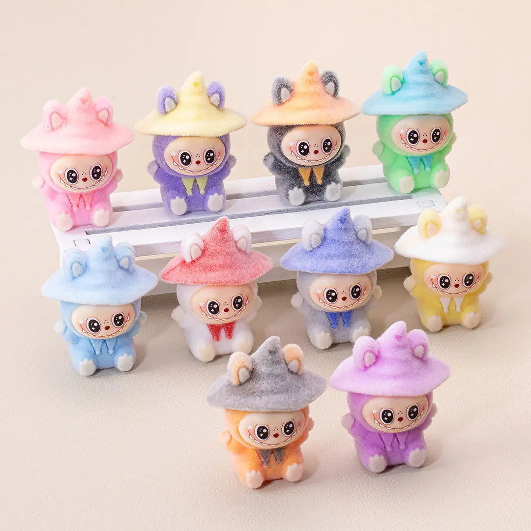 Lububu Kawaii Anime Flocked Figure – Random Blind Box Collectible Desk Toy (1PC)