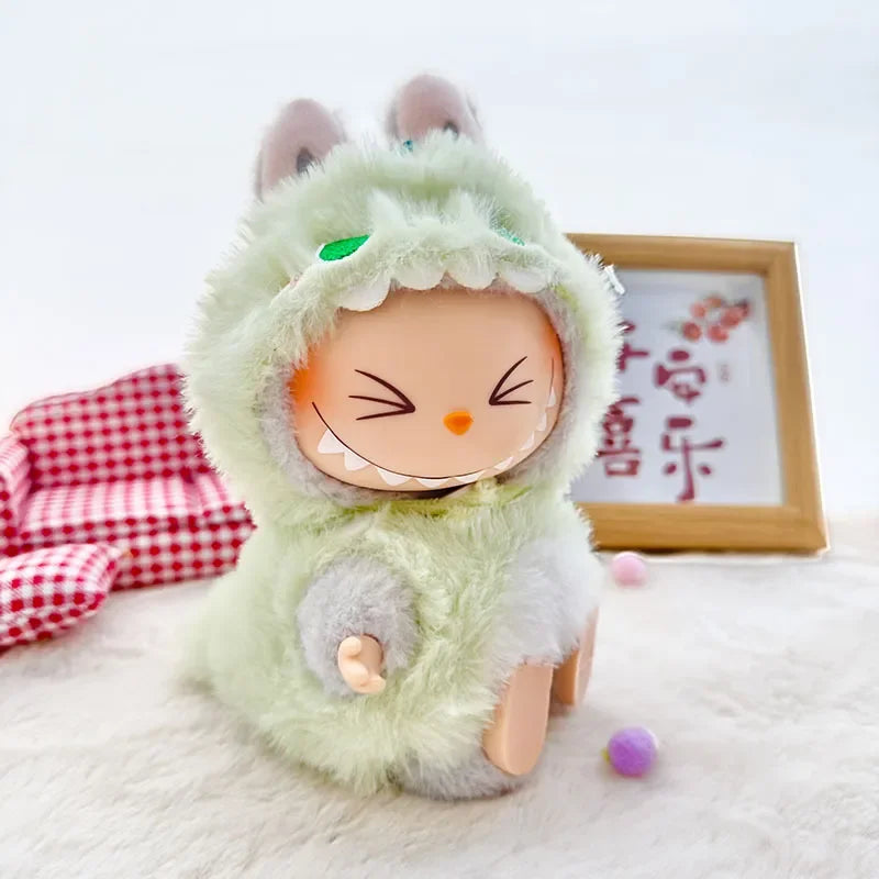 Labubu Plush Doll Set – Cute Monkey, Shark, Dinosaur & More (Keychain Soft Toy)