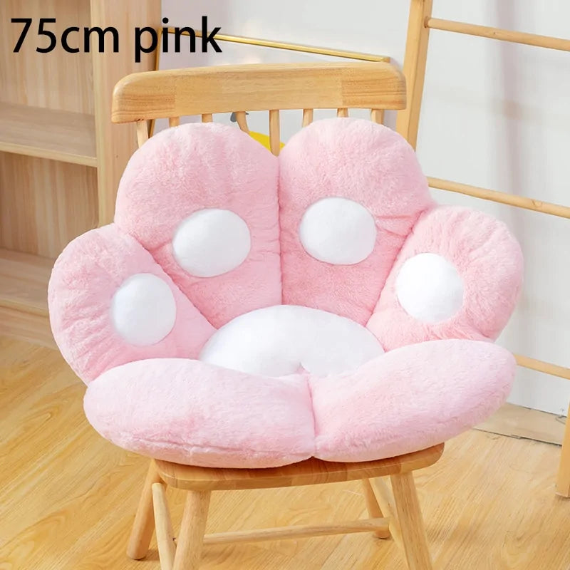 Cat Bear Paw Plush Seat Cushion - Indoor Floor Stuffed Sofa Decor Pill
