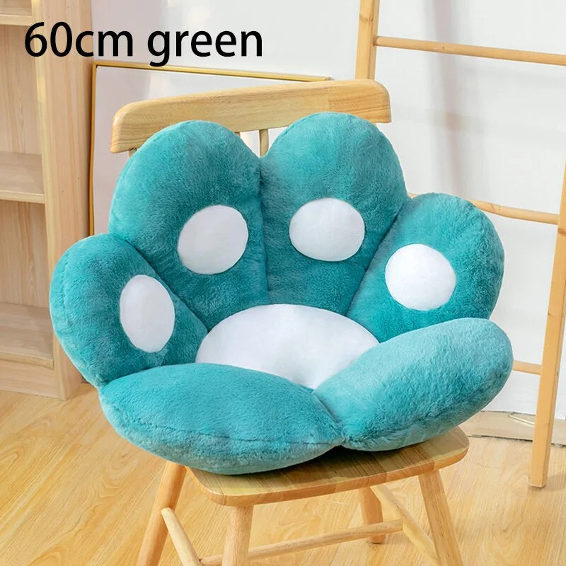 Cat Bear Paw Plush Seat Cushion - Indoor Floor Stuffed Sofa Decor Pill