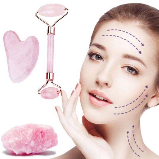 Gua Sha Stone for Face – Black Facial Massage Tool for Wrinkle Removal & Skin Lifting