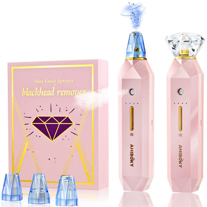 2-in-1 Blackhead Remover & Facial Steamer – Pore Vacuum with Hydrating Mist for Deep Skin Cleansing