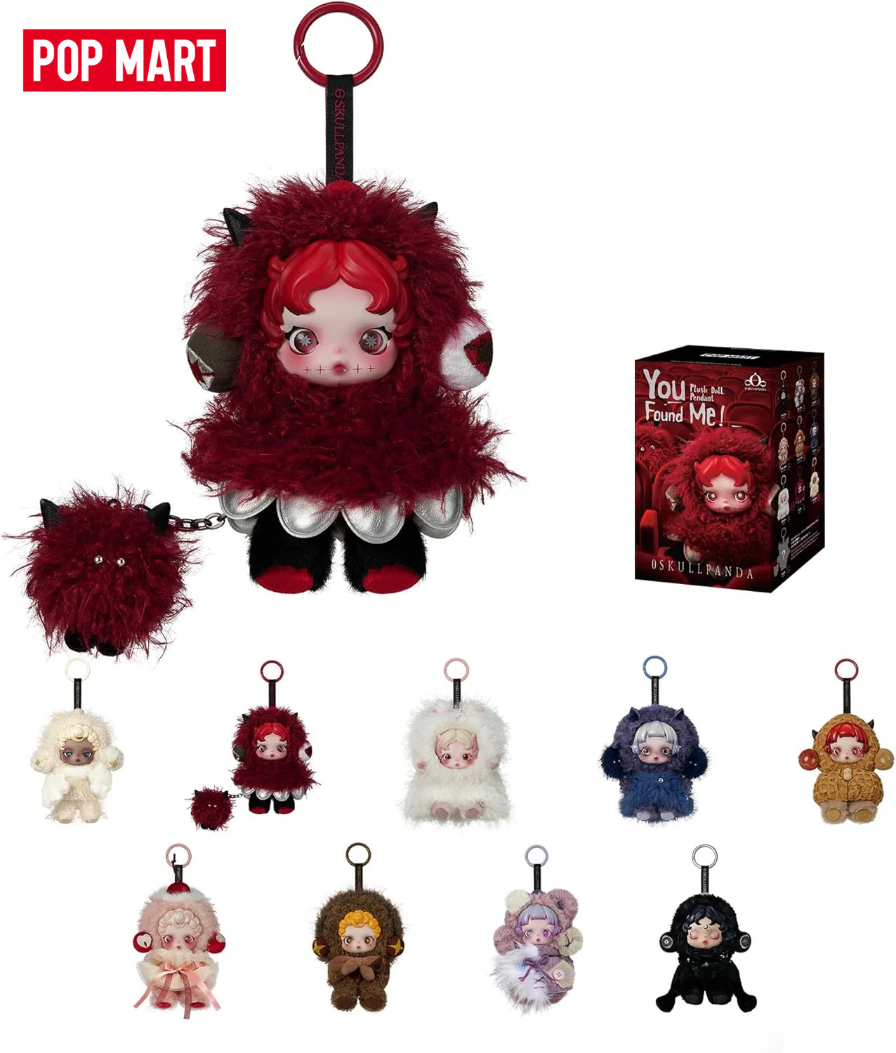 Discover the Exciting Skullpanda 'You Found Me!' Plush Doll Pendant Blind Box - A Must-Have Collector's Item for Kids and Teens!