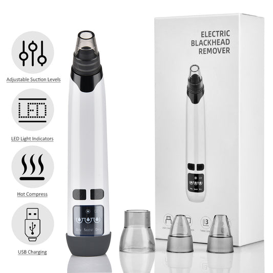 Electric Blackhead Remover & Facial Pore Vacuum – Skin Scrubber & Acne Cleaner Tool