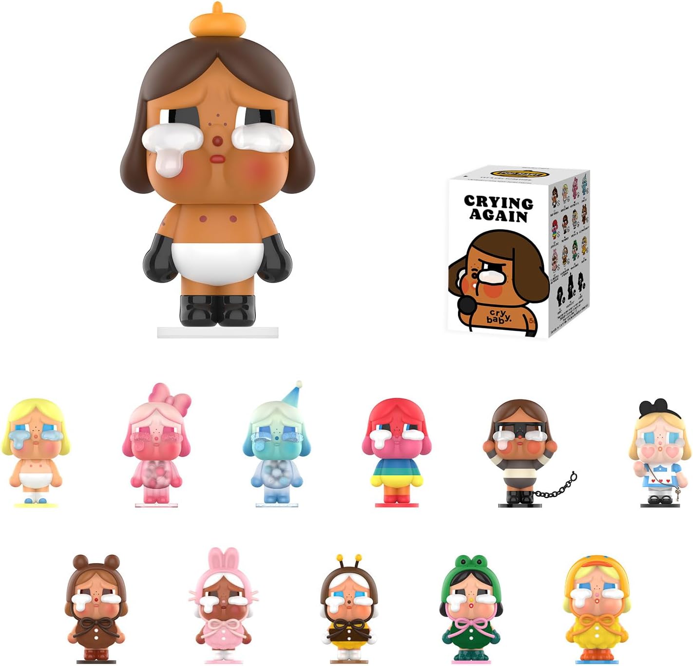 Discover the Fun with Crybaby Crying Again Series - 12 Unique Blind Box Action Figures for Collectors and Decor Lovers!