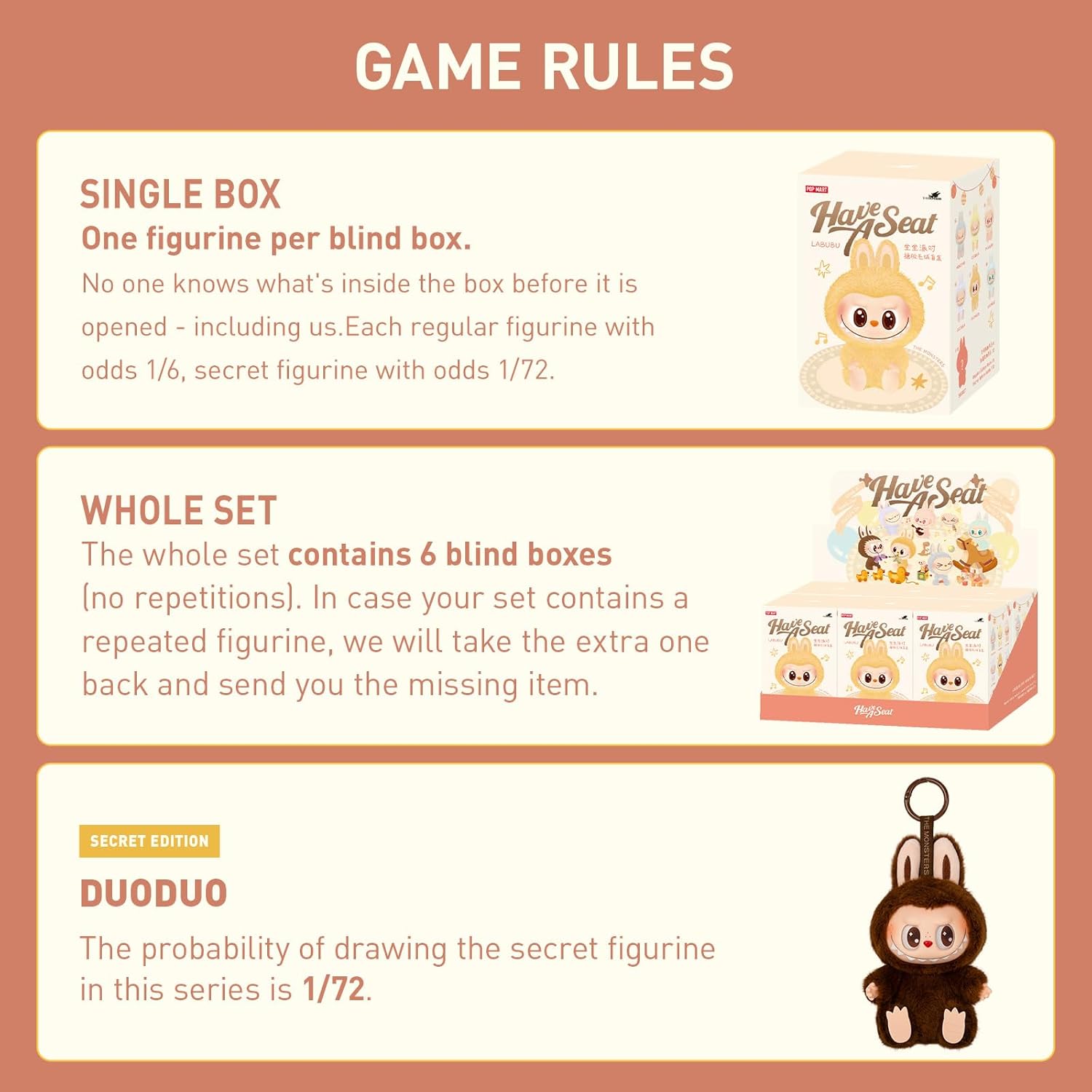 Monsters Vinyl Plush Blind Box Collectible Figures - Randomly Designed Action Figures for Home Decor, Perfect for Holiday and Birthday Gifts, Individually Boxed