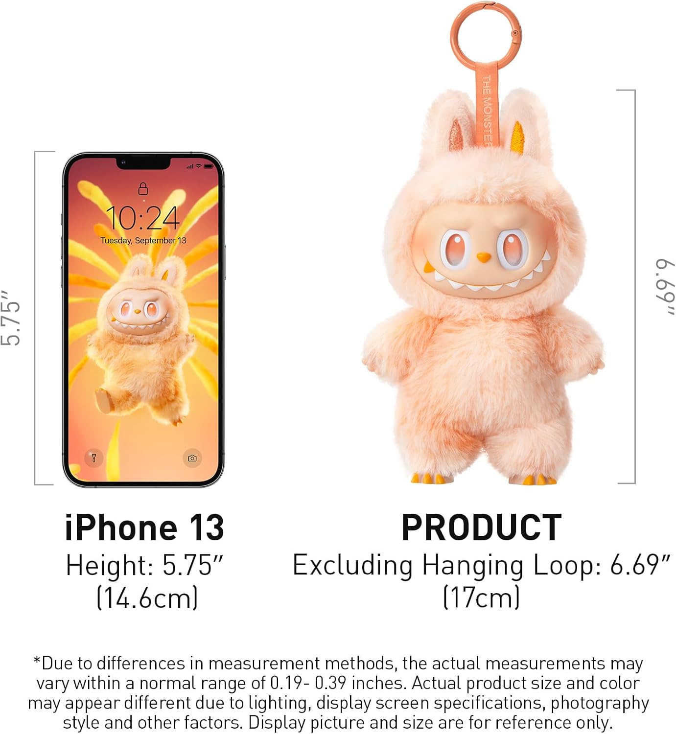 POP MART The Monsters Big Into Energy Series – Vinyl Plush Pendant Blind Box Collectible Figure (1 Random Design)