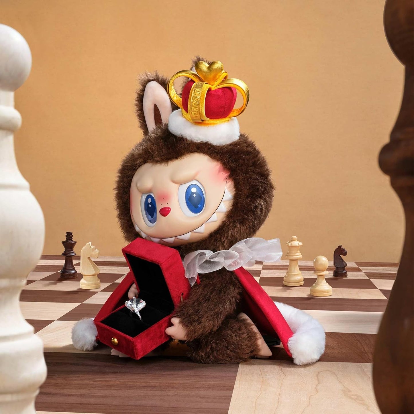 POP MART The Monsters Let’s Checkmate Series – Authentic Vinyl Plush Doll | Collectible Designer Toy, Modern Home Décor, Desk Accessories (1PC)