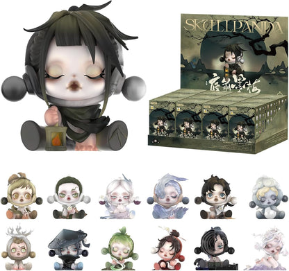 Discover the Exciting SKULLPANDA The Ink Plum Blossom Series Blind Box Figures - Perfect Collectibles for Home Decor and Gift-Giving!