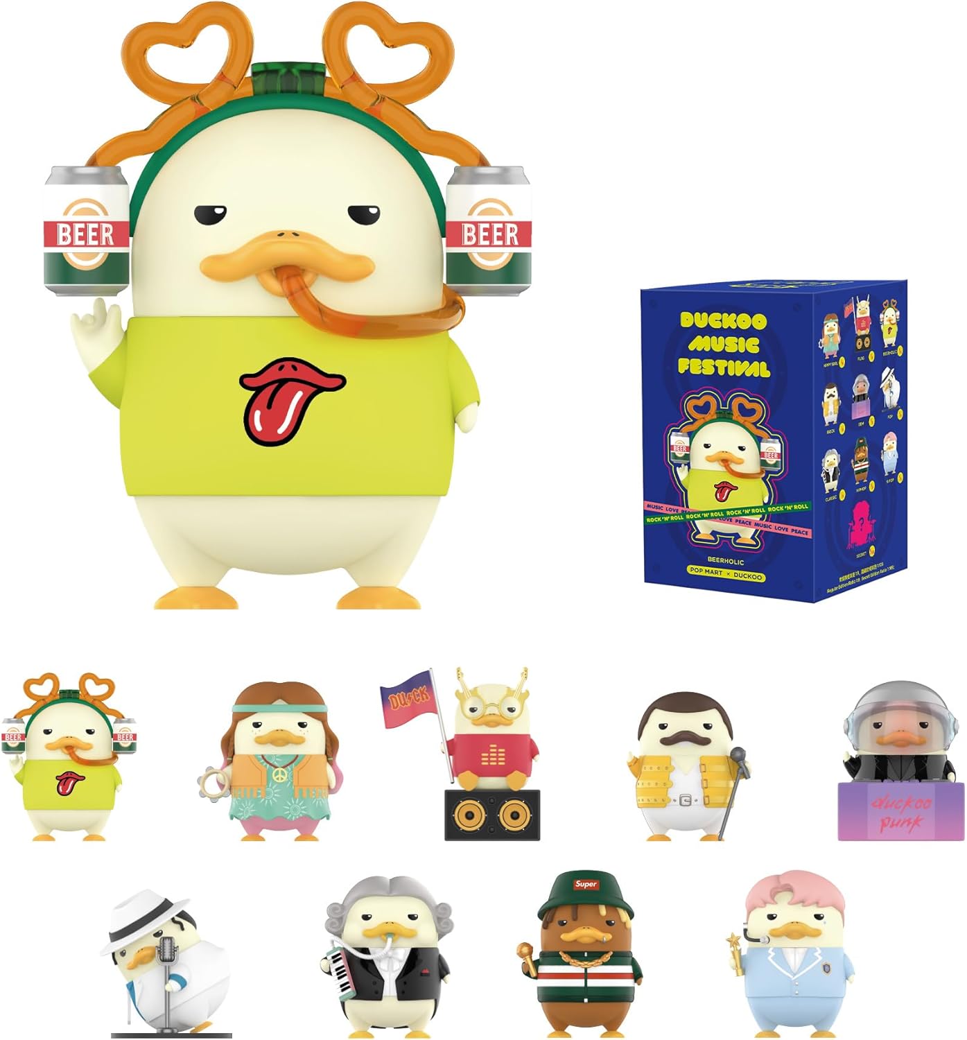 DUCKOO Music Festival Series Blind Box Figures - Collectible Random Design Action Figures for Home Decor and Unique Gift Ideas for All Ages