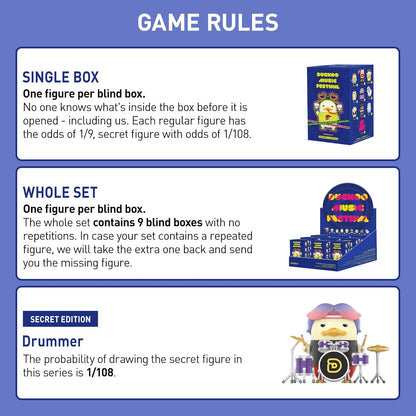 DUCKOO Music Festival Series Blind Box Figures - Collectible Random Design Action Figures for Home Decor and Unique Gift Ideas for All Ages