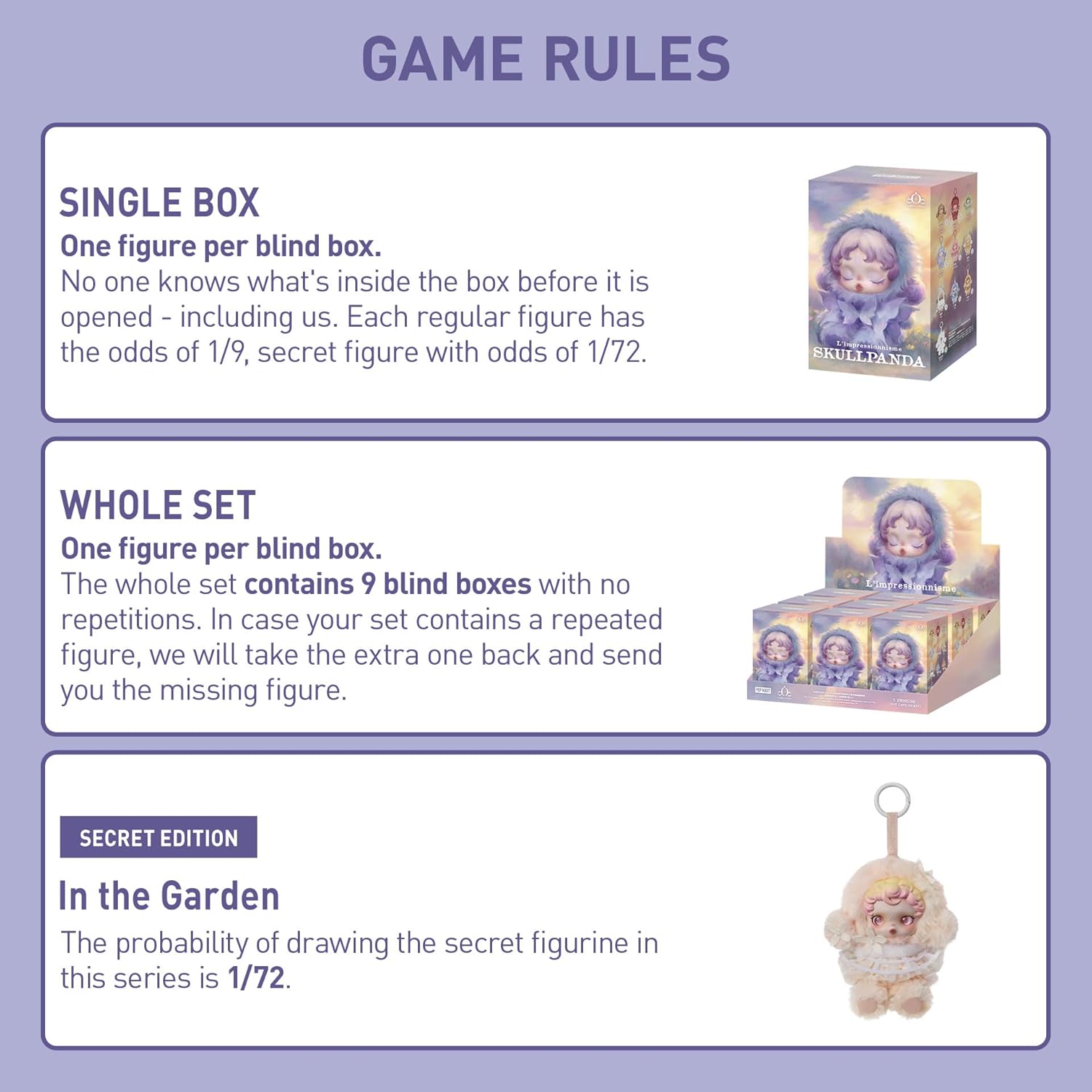 Discover the Excitement of SKULLPANDA L’Impressionnisme Series Plush Doll - Collectible Blind Box Figures for Home Decor and Perfect Gifts for All Occasions