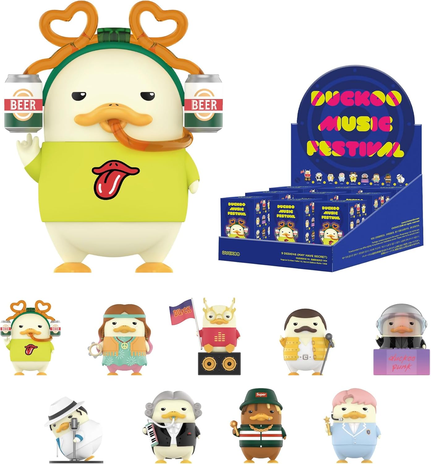 DUCKOO Music Festival Series Blind Box Figures - Collectible Random Design Action Figures for Home Decor and Unique Gift Ideas for All Ages