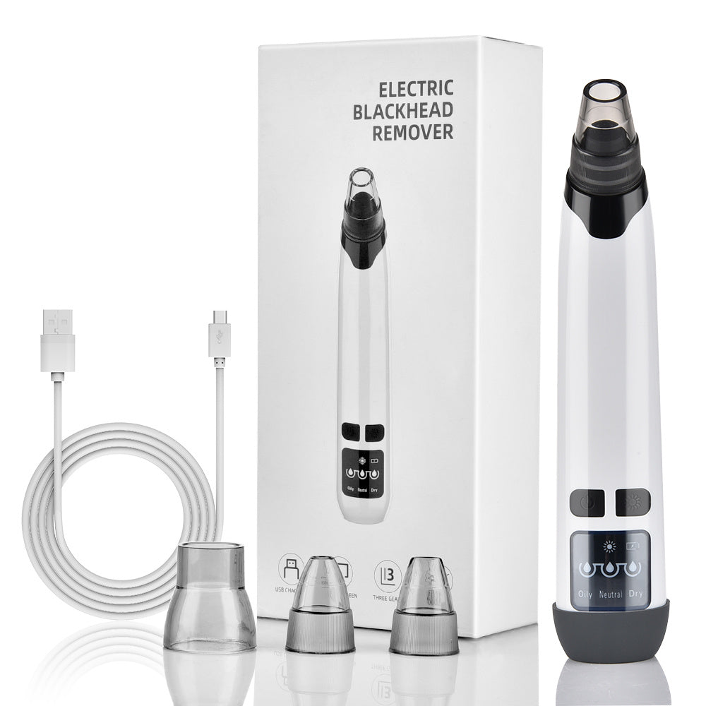 Electric Blackhead Remover & Facial Pore Vacuum – Skin Scrubber & Acne Cleaner Tool