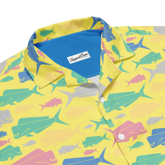 Dorado Fish Island Button Down Hawaiian Shirt - Coastal Summer 2024 Co