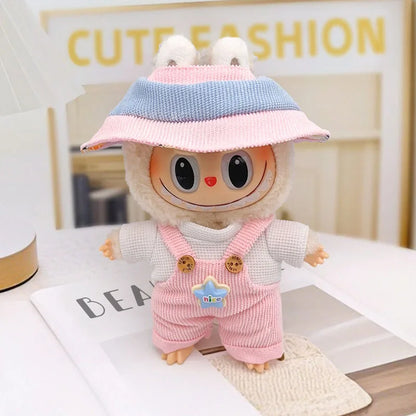 Labubu Doll Clothes & Accessories – Fits 15–17cm Plush Dolls (Bee, Shark, Dinosaur Styles)