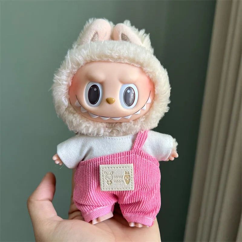 Labubu Doll Clothes & Accessories – Fits 15–17cm Plush Dolls (Bee, Shark, Dinosaur Styles)