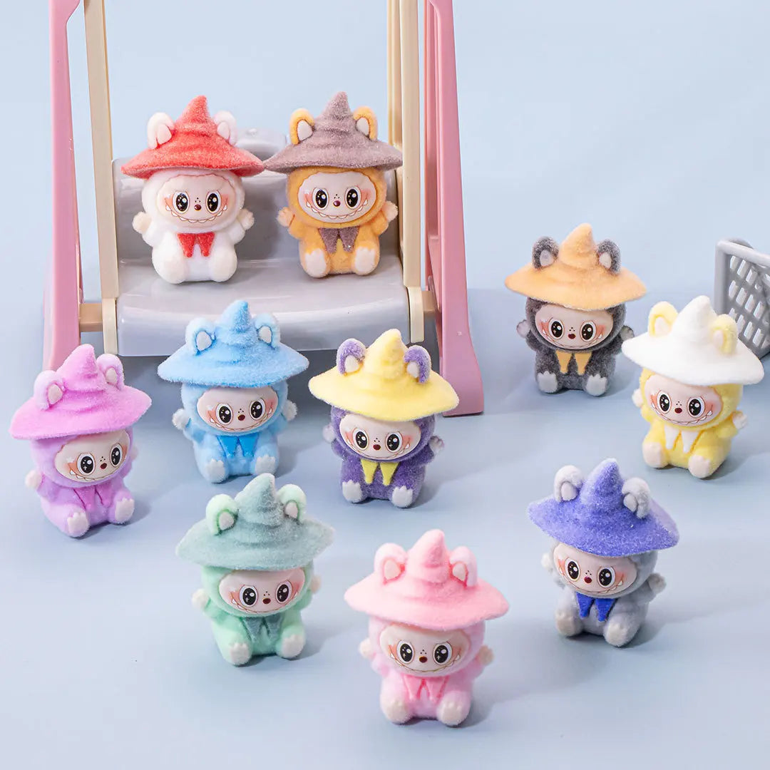Lububu Kawaii Anime Flocked Figure – Random Blind Box Collectible Desk Toy (1PC)