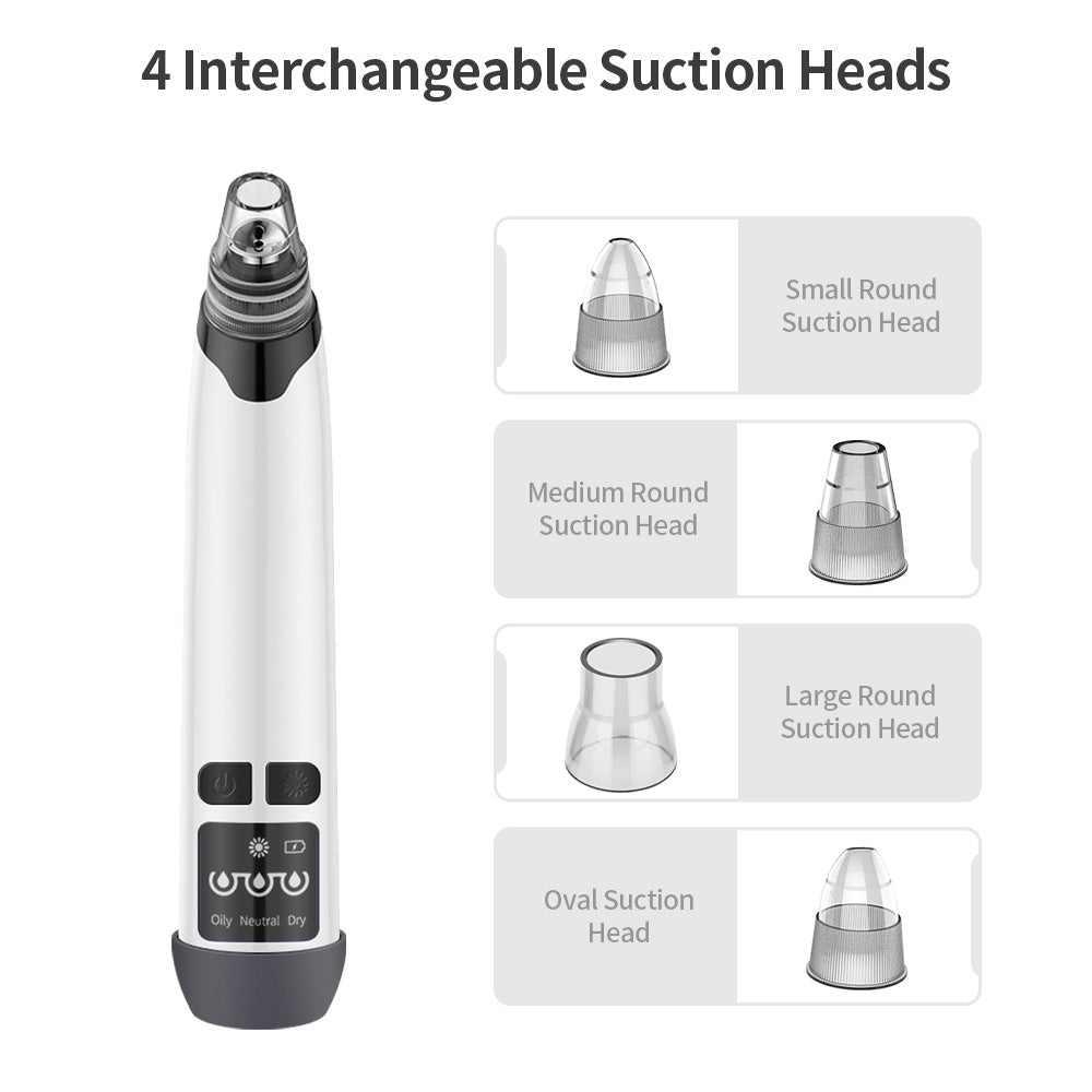 Electric Blackhead Remover & Facial Pore Vacuum – Skin Scrubber & Acne Cleaner Tool