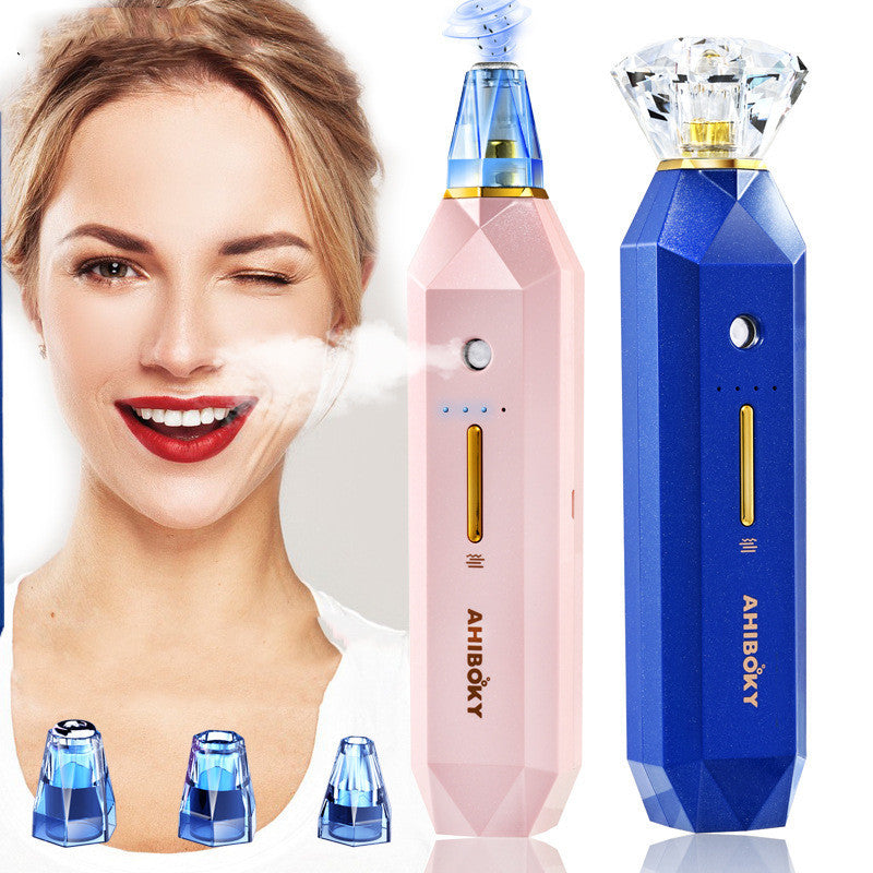2-in-1 Blackhead Remover & Facial Steamer – Pore Vacuum with Hydrating Mist for Deep Skin Cleansing