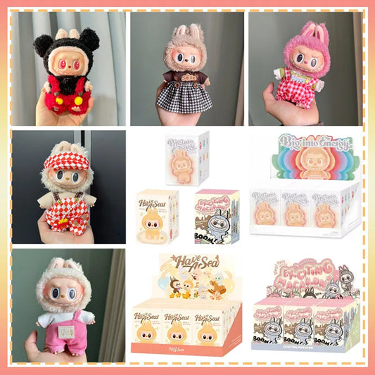 Labubu Doll Clothes & Accessories – Fits 15–17cm Plush Dolls (Bee, Shark, Dinosaur Styles)