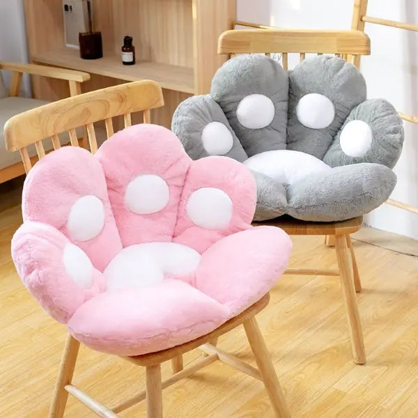 Cat Bear Paw Plush Seat Cushion - Indoor Floor Stuffed Sofa Decor Pill